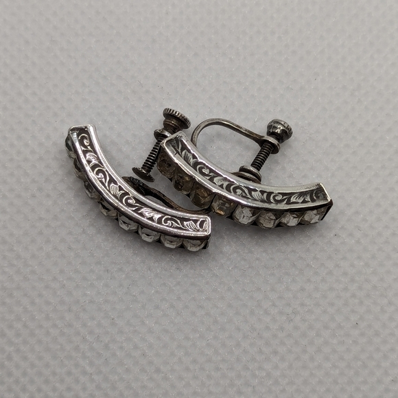 Vintage 925 clip  ons - Picture 3 of 7